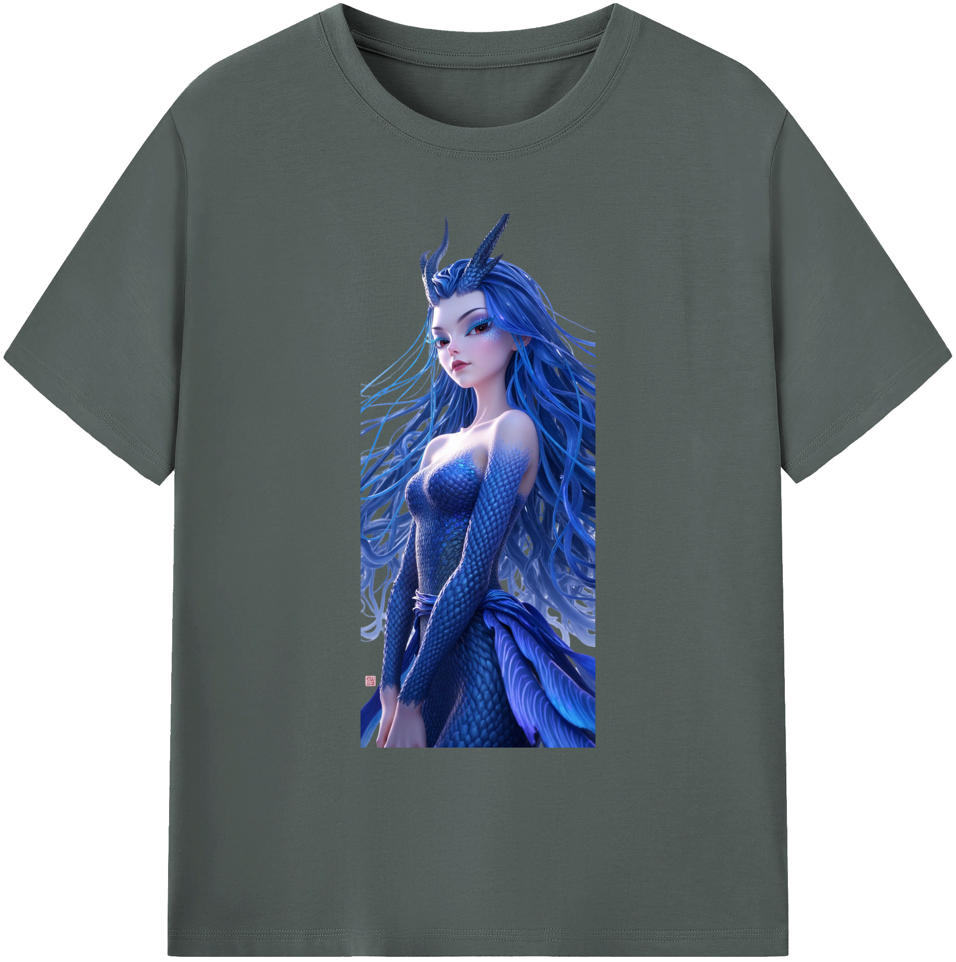 （画像用） Ne Zha 2 ナタ 魔童の大暴れ 綿100％ メンズ半袖Tシャツ｜肌触りやわらか＆通気性